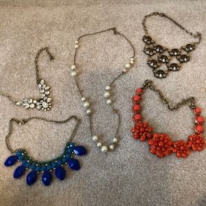 J. Crew Statement Necklaces (LOT of 5)